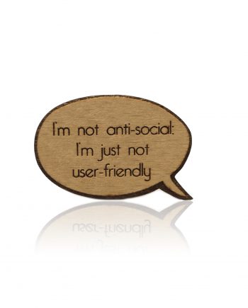 Odznak - Im not antisocial
